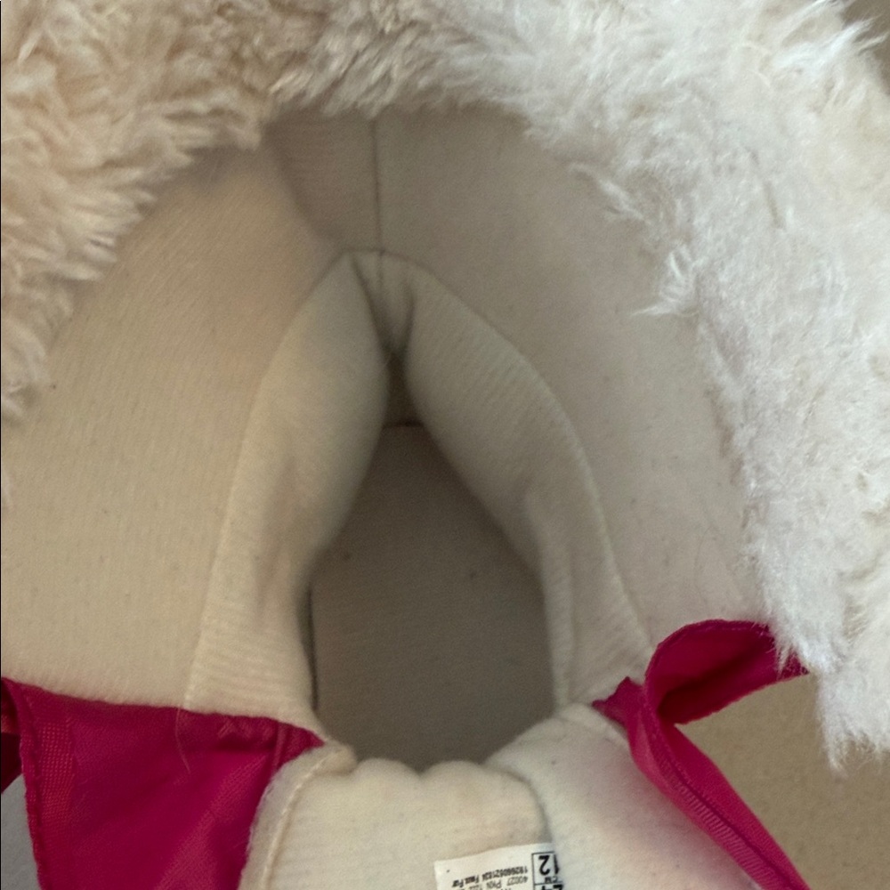 Sorel Kids Hot Pink and Black Winter Boots with Faux Fur Cuff - Picture 11 of 12